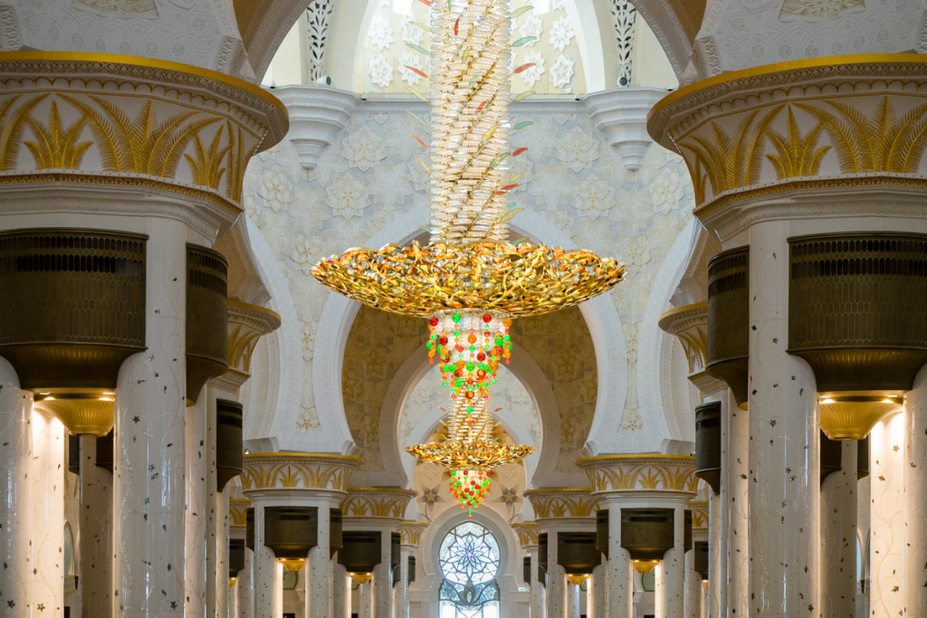 Grand Mosque chandelier, United Arab Emirates