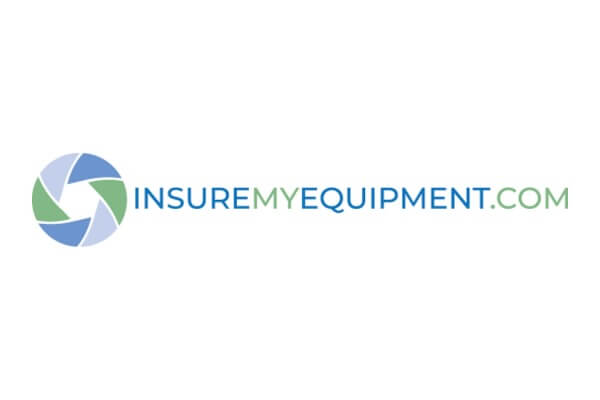 The image features the logo of InsureMyEquipment.com, with a circular design in green and blue and the company name written in blue and green text.